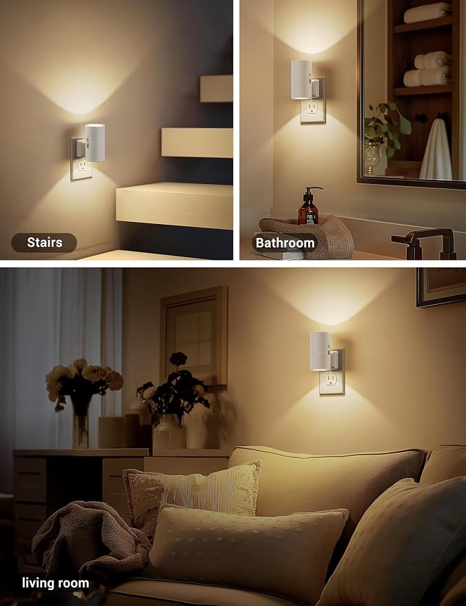 JandCase Night Lights Plug into Wall, Dimmable Night Light Plug in, Modern - Image 4