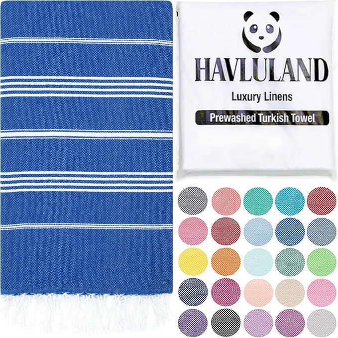 HAVLULAND Turkish Beach Towels, Oversized 40"x72" Turkish Bath Towel, Highly by Havluland