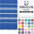 HAVLULAND Turkish Beach Towels, Oversized 40"x72" Turkish Bath Towel, Highly by Havluland