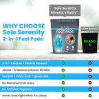 Sole Serenity Foot Pads with Trace Minerals, Fulvic Humic Acid, Diatomaceous - Image 3