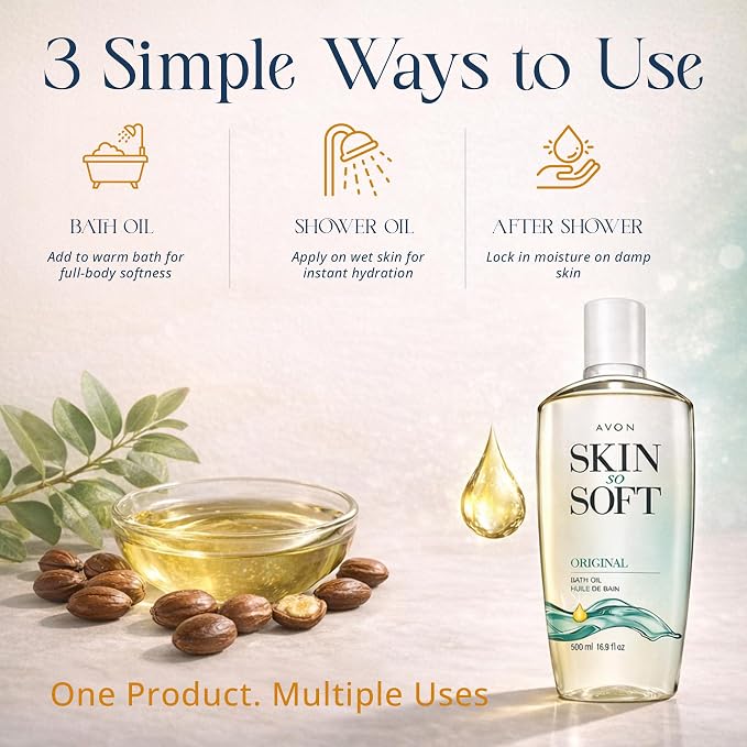 AVON Skin So Soft Original Bath Oil - Image 5