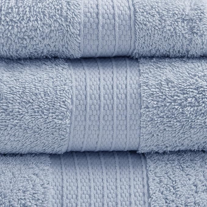 Madison Park Organic 100% Cotton Bathroom Towel Set, Hotel & Spa Quality Highly - Image 3