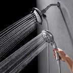 Shower Head with Handheld High Pressure: INAVAMZ Hand Held Shower Head & Rain - Image 2