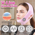 Stainless Steel Gua Sha Facial Tool & V Line Lifting Mask Set 2Pcs: Guasha Tool - Image 4