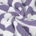 Jacquotha 2-Pieces Luxury Bath Towels Checkered Floral, Cute Bathroom Decor - Image 4