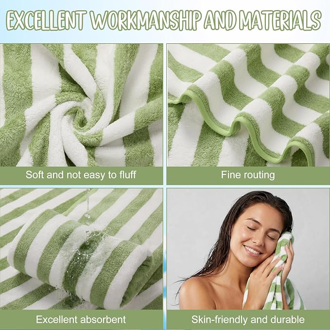 SmoothNovelty 16 Pack Microfiber Bath Towels Bulk 27'' x 60'' Oversized Size - Image 3