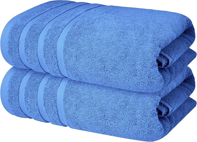 Infinitee Xclusives 100% Cotton Luxury Bath Towels Set of 2 by InfiniteeXclusives