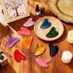 100 Pcs Gua Sha Facial Tools Bulk Resin Gua Sha Massage Tool Heart Shaped - Image 5