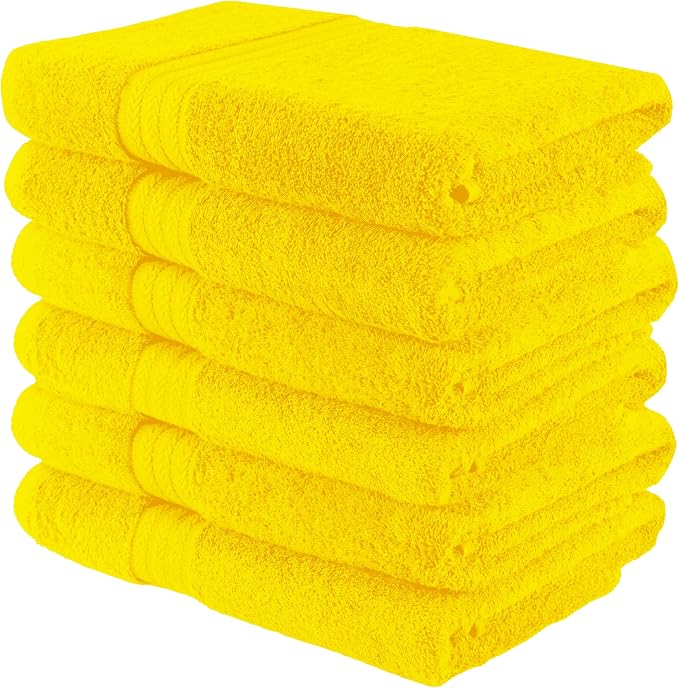 HERCULEAN Large Bath Towels 24 x 50 Pack of 6 | Quick Dry and Highly Absorbent - Image 7