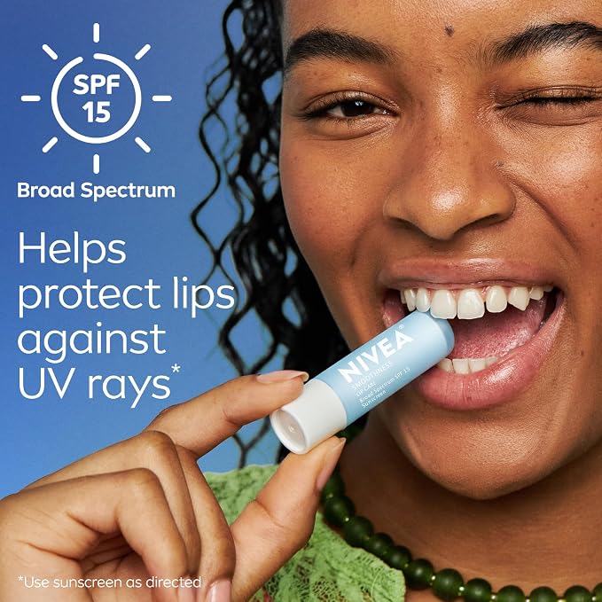 NIVEA Smoothness Lip Care, Sunscreen Lip Balm - Image 7