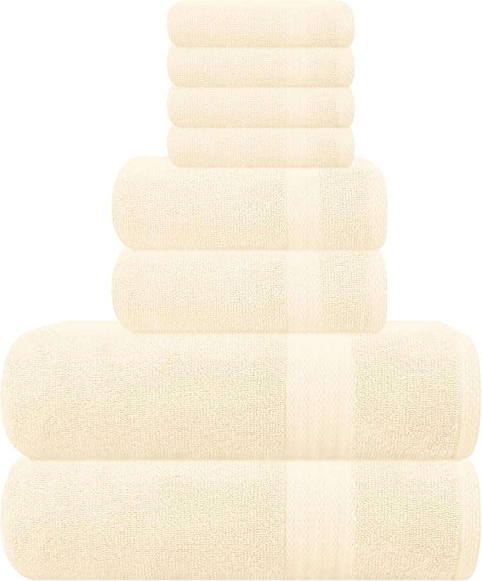 GLAMBURG Ultra Soft 8-Piece Towel Set by GLAMBURG