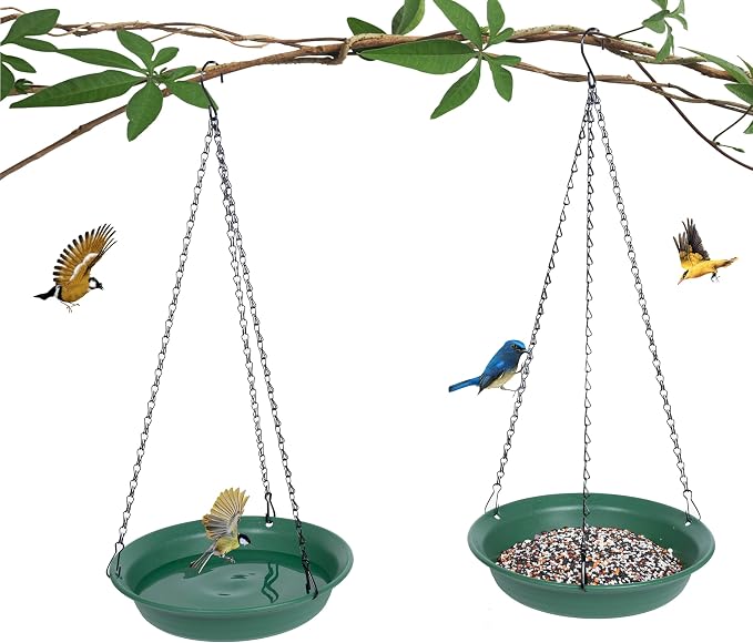 VUWEZ Hanging Bird Feeder & BirdBath - Image 6