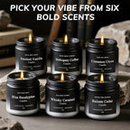 6 Pack Men Candles for Home Scented, Soy Wax 200 Hour Long Lasting Candle - Image 6
