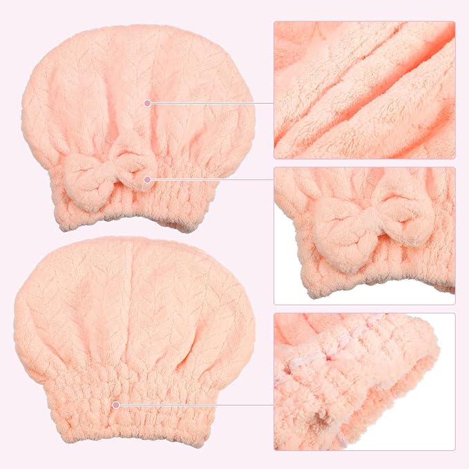 VOCOSTE Diamond Shape Hair Drying Towel Dry Cap, Quick Drying, Lightweight - Image 5
