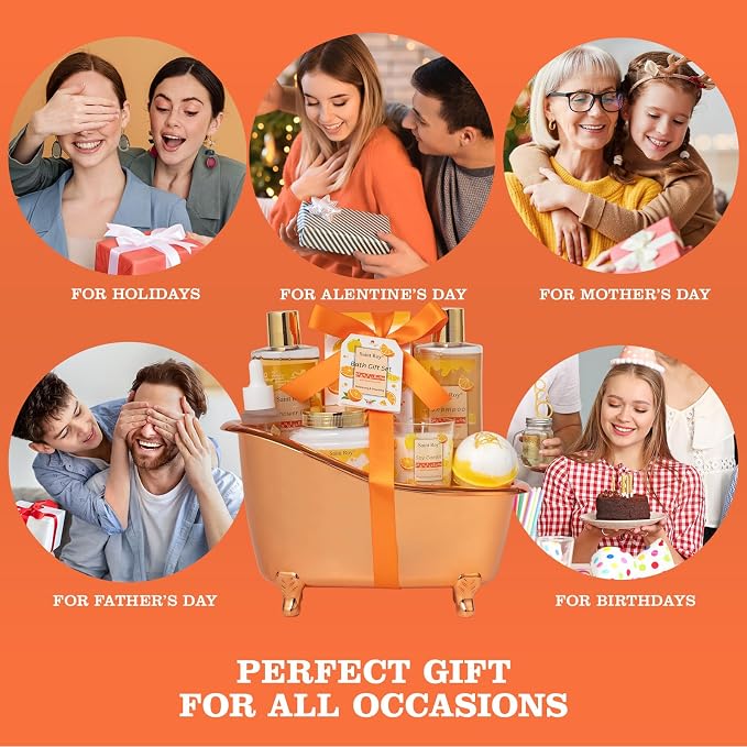 Orange Scents spa gift set Great Gift Lemon Spa Gifts - Image 5