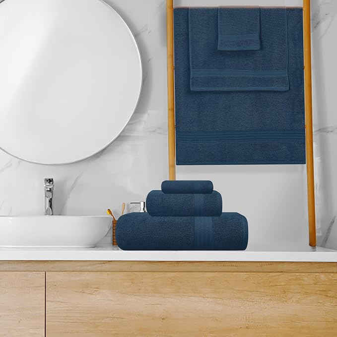 GLAMBURG Ultra Soft 8-Piece Towel Set - Image 4