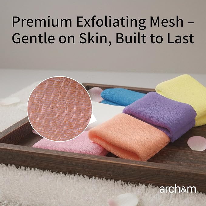 ARCH&M Exfoliating Washcloth Body Scrubber - Image 7