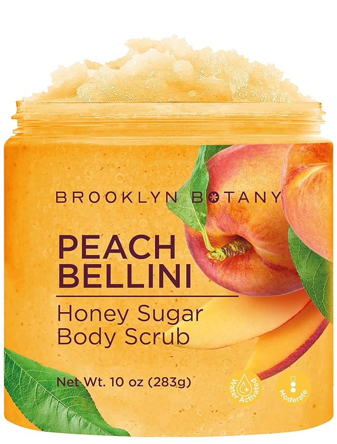 Brooklyn Botany Peach Bellini Honey Sugar Scrub by BrooklynBotany