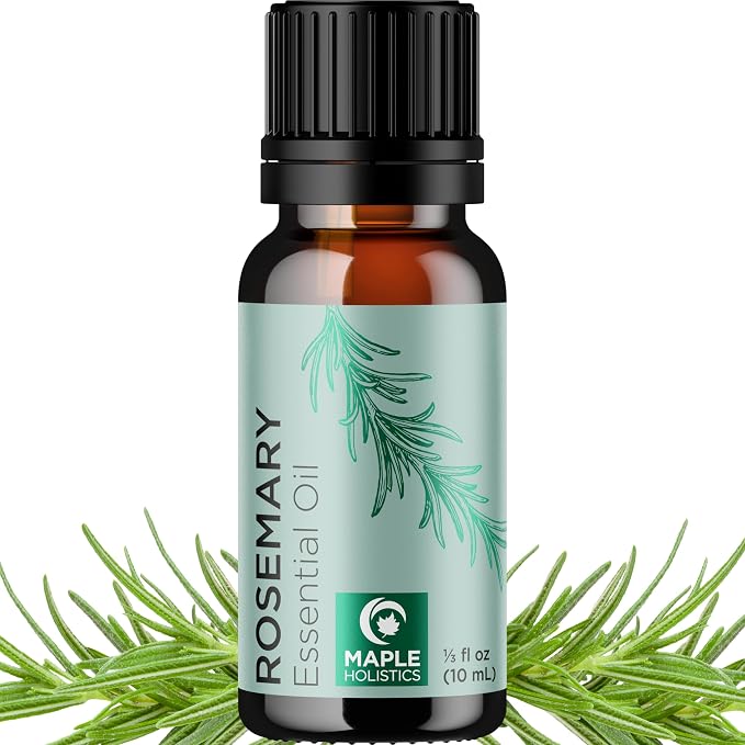 Pure Rosemary Essential Oil for Aromatherapy by MapleHolistics