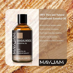 Sandalwood Essential Oil, 3.38FL.OZ Pure Essential Oils by MAYJAM, Large Volume - Image 3