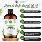 NaturoBliss Organic Tea Tree Essential Oil, 100% Pure Therapeutic Grade - Image 3