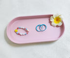 Pink Small Tray, Oval Tray for Kitchen Counter, Bathtub Bathroom Vanity Items - Image 9