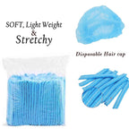 100 Pcs 21” Disposable Bouffant Caps, Hair Head Cover Net, Food Service - Image 4