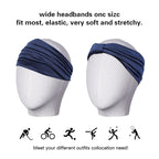 GiLi 6 Pack Wide Headbands for Women Non Slip Soft Elastic Hair Bands Yoga - Image 4
