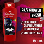 Old Spice Body Wash for Men, Batman: Dark Night, 3X Defense, 24/7 Shower Fresh - Image 2