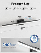 VOLISUN Modern Bathroom Vanity Light 39.4 inch, 34W Dimmable 5CCT Led Bathroom - Image 7