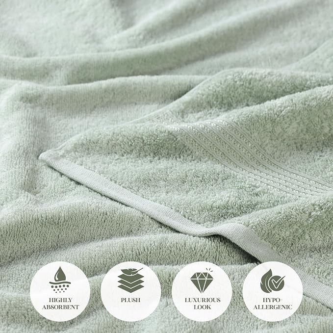 Superior Egyptian Cotton 3-Piece Towel Set, Basic Towels - Image 8