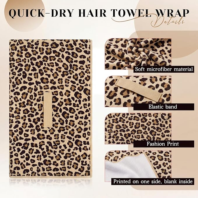 1 Pcs 40 x 24 Inches Large Microfiber Hair Towels Quick Dry Hair Towel Wrap - Image 3