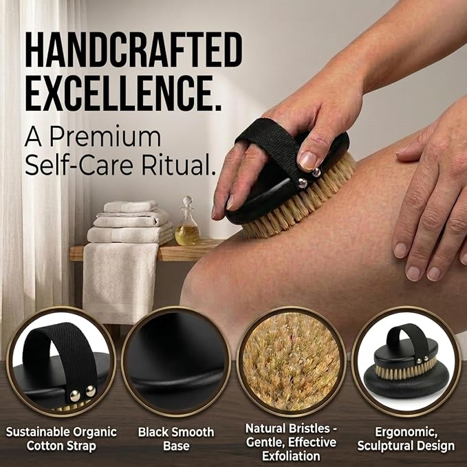 Serrento Dry Brush for Skin – Exfoliating Body Tool for Dry Brushing & - Image 4