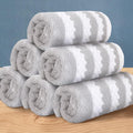 Striped Washcloths for Bathroom by VOOVAMOVAS