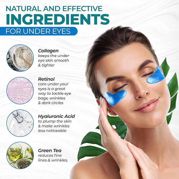 Eye Patches for Reducing Puffy Eyes and Dark Circles, Wrinkles | Eye mask - Image 2
