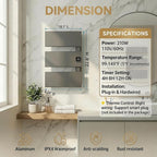 Electric Towel Warmer, Heated Towel Rack - Image 5