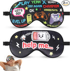 2 Pcs Boys Sleep Eye Mask, Guys Blackout Sleeping Silk Mask by knIykmr