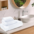 Ultra Soft 3 Pack Cotton Towel Set, Contains a Bath Towels 28x55 inch, a Hand - Image 3