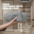 White Classic Wealuxe Light Gray Washcloths 24 Pack - Image 6