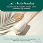 EcoTools Buff + Polish Bath Brush, Long Handle to Cleanse & Exfoliate Back & - Image 6