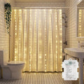 Brightown 180 LED Shower Curtain Lights, 70 Inch Warm White Fairy Lights by Brightown