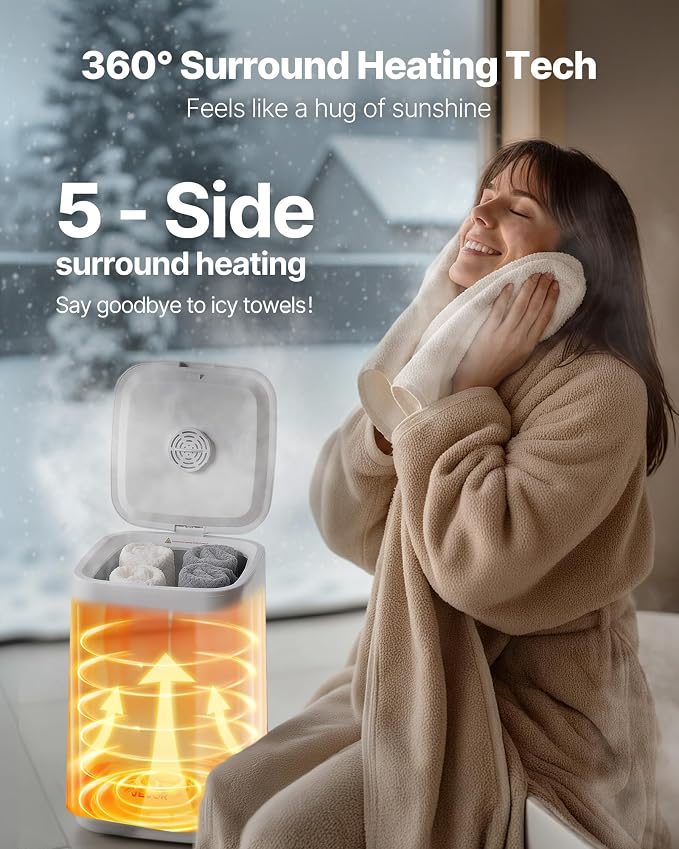 VEVOR Towel Warmers for Bathroom, Towel Warmer Bucket - Image 3