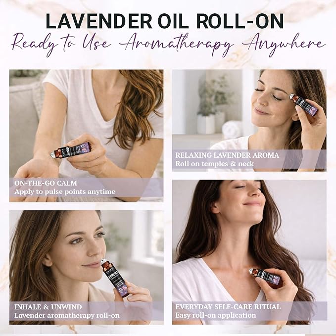 Lavender Essential Oil Roll On – Pre-diluted Calming Lavender Oil - Image 2