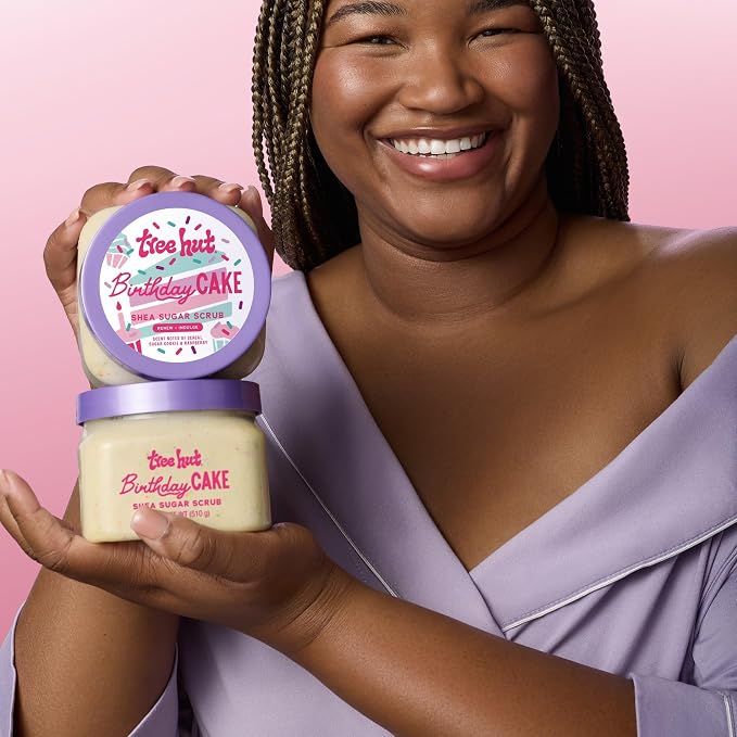 Tree Hut Exfoliating Shea Sugar Scrub Birthday Cake, 18 oz - Image 4