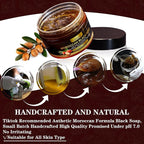 2 Pack Moroccan Black Soap Hammam, Morocco Body Scrub - Image 6