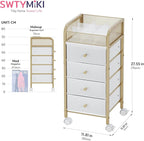 SWTYMIKI Rolling Makeup Organizer Cart - Image 2