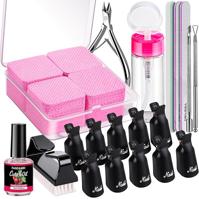 FANDAMEI Nail Remover Kit, Soak Off Kit by FANDAMEI