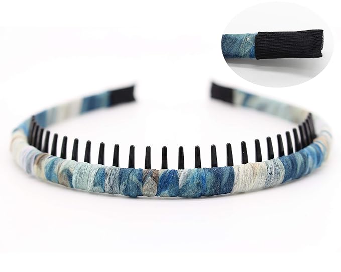 JOBAND 4-Pack Multi-colored Resin Teeth Hair Hoop Non-slip Comfortable - Image 6