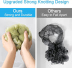AmazerBath Loofah Sponge 60g/Piece, Exfoliating Bath Sponge Body Scrubber - Image 4
