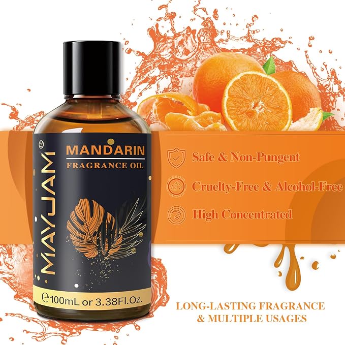 MAYJAM 100ML/3.38FL.OZ Mandarin Fragrance Oils - Image 3